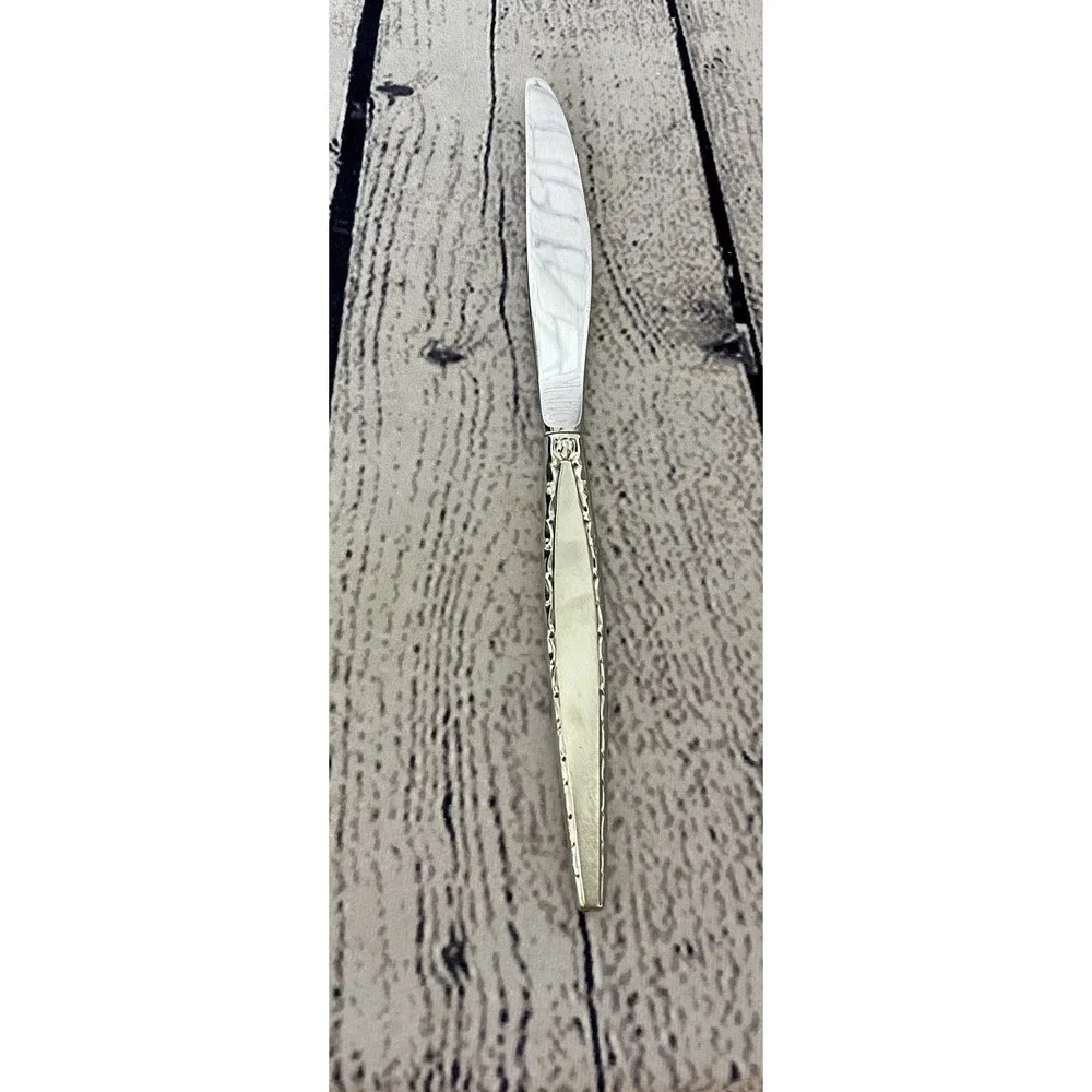 Oneida Community Venetia MCM Dinner Knives‎ Stainless Flatware Lot Set Of 4